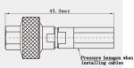 2.92mmK Male Stainless Steel RF Connector for MF542A Cable Regular Salt Spray