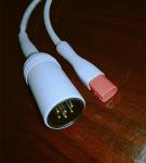 Datascope GE Marquette BP Cable Round 6 Pin To 5 Pin Grey Color Adaptor 3M