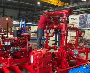 Wholesale 100GPM End Suction Skid Mounted Fire Pump With 400L Fuel Tank from china suppliers