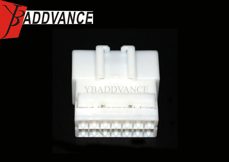 14 Pin Male Unsealed White Automotive Electrical Connectors Accepte OEM ODM