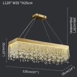 Modern oval crystal chandelier Crystal Light Kitchen Fixture Led Modern Home