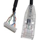 Slim Pat RJ45 OD3.6MM Network Round Ethernet Cable 6 Pin