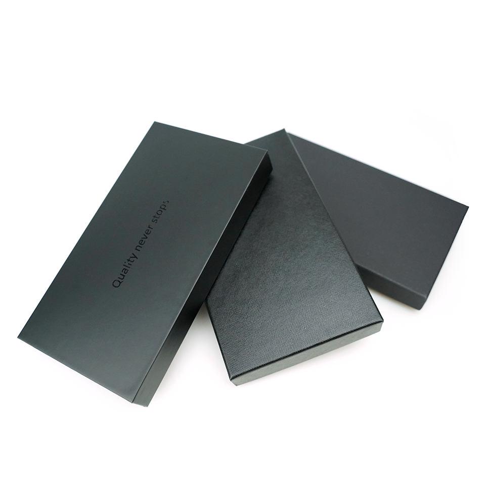 Eco-Friendly Universal Mobile Phone Case Paper Box Packaging with Spot UV Surface and EVA