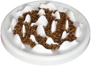 Wholesale Ceramic Fun Slow Feeder Bowl Interactive Bloat Stop Puzzle Cat Bowl Healthy Eating from china suppliers