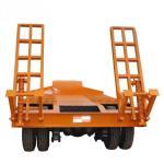 Hydraulic Ramp System Low Bed Draw Bar Full Trailer for Sale
