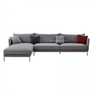 Wholesale European Design Fabric Corner Sofa Set Designs With Stainless Steel Legs. from china suppliers