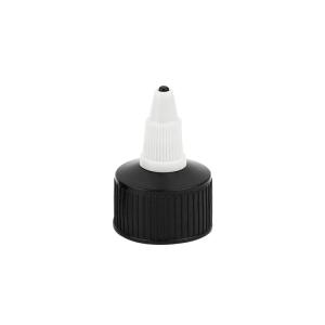 Wholesale Black Plastic Twist Cap Pointed Nozzle Jelly Cap 24/410 Squeeze Bottle Caps For Glue from china suppliers