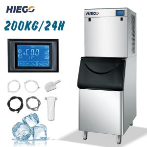 Wholesale Ice Cube Maker 200KG/24H Machine Full-Automatic Ice Bin Maker from china suppliers