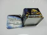 Painted Transformer Empty Gift Tin Box , 88x88x65mm ,Square Tin Container