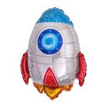 Outer Space Themed Foil Mylar Party Balloons Astronaut Rocket Pattern 5Pcs