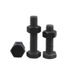 Steel Hex Head Bolts 8.8 10.9 12.9 Grade M6-M36 Black Hexagon Bolts And Nuts