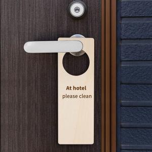 Wholesale Engraving Custom DIY Wooden Door Hanging Made From Wood Chips from china suppliers