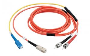 China SC / ST Fiber Optic Patch Cord 62.5/125 MM Conditioning Single Mode G652D Cable on sale