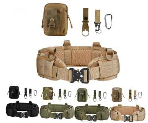 Wholesale Multi-Functional Tactical Waist Belt Set, Outdoor MOLLE Tactical Belt For Military Enthusiasts And CS Field Combat from china suppliers