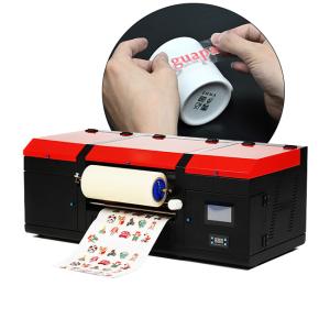 Wholesale 17&quot; 2 in 1 Two Print Heads Gold Foil Label Printing Machine Roll Sticker Printer A4 A3 Size Digital UV DTF Flatbed Print from china suppliers