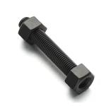 Black Colored ASTM A193 Threaded Rod Stud Bolts Carbon Steel tensile strength of