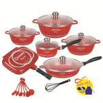 Hot Selling Multicolor pans and pots Kitchen Cooking Pot Sets Aluminum Non-Stick
