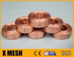 Copper Coated Flat Stitching Wire 2.1mm By 0.82mm Size For Corrugated Carton