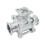 Stainless Steel 3PC Clamp Ball Valve High Platform Normal Temperature NPT/Bsp