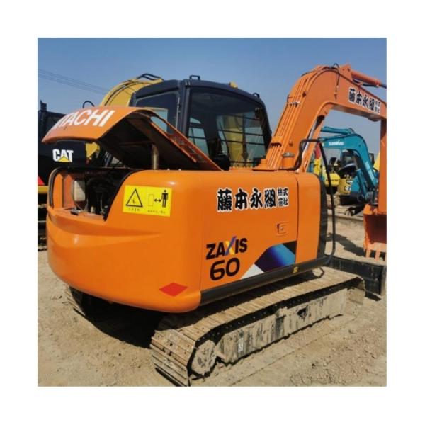 Original Japan Hitachi ZX60 6 Ton Mini Excavator Good Condition 6.0m Transport