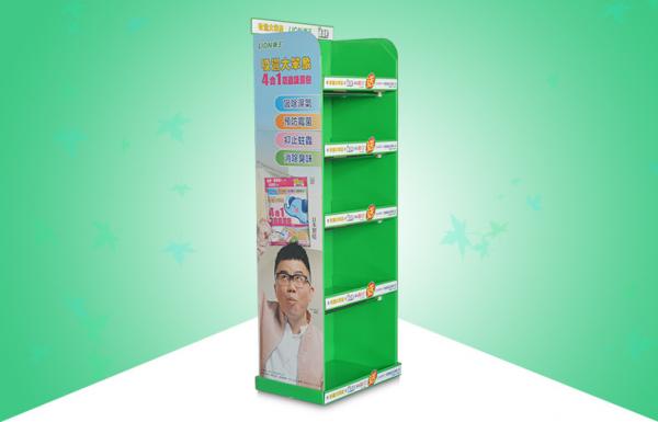 Quality Heavy Duty 5 Shelf Pop Cardboard Display For Insect Resistant Hygroscopic Package for sale