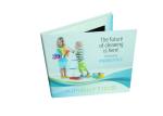 Full color electronic flip book Video Booklet with Magnetic switch , 4G