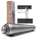Wireless Soundbar for TV 120W Subwoofer Output Power and 4Ω Impedance Home