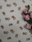 Heart Tulle Lace Printed Flocked Mesh Fabric For Children's Clothing