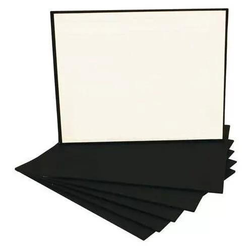 15 Pack Canvas Boards For Oil Painting , Black Cotton Canvas Panels Multi