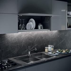 Wholesale Modern Style Designs Melamine-faced Chipboard Kitchen Cabinets With Peninsula And Sink Custom Cabinets Kitchen from china suppliers