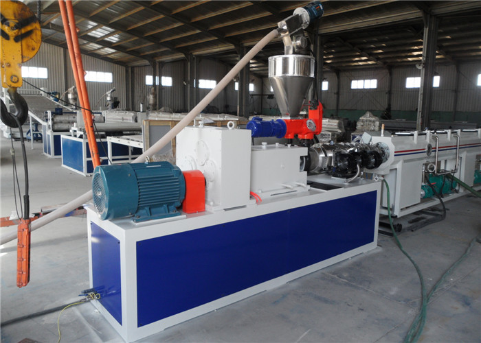PVC Plastic Water Supply Pipe Extrusion Line , PVC Drainge Pipe Making Machine