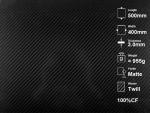 High strength weight ratio Twill Matte Carbon Fiber Plate Board 3.0mm with 3K