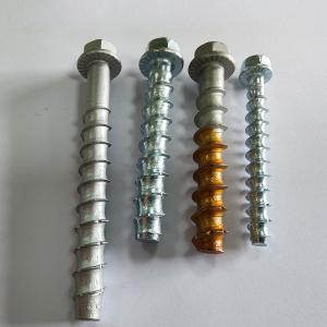 China HEX flange head with cushion concrete thread self-cutting anchor drill cement cut bottom self-tapping expansion screw bolt on sale