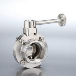 SS304 Stainless Steel Sanitary Valves DIN Standard Weld Thread Sanitary