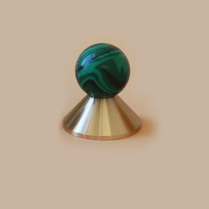 Wholesale Decorative Jade Brass Knob Handle For Furniture Drawer Mid Century Style from china suppliers