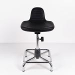 Production Line Ergonomic ESD Chairs Polyurethane Material , Anti Static Stool
