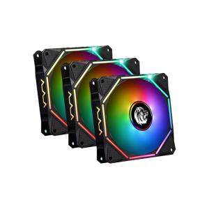 Wholesale 52.5CFM RGB Chassis Cooling Fans Air Volume Silent DC 12V 4P Heatsink PC Computer Plastic FCC from china suppliers