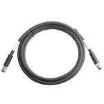 ROHS UL20554 26AWG cable ,BLACK PUR M12 Hybrid 4+4Pin Circular Connector