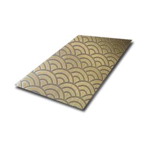 Wholesale 201 304 316 Etched Stainless Steel Sheet For Interior Decoration SS Steel Pattern Plate from china suppliers