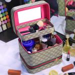 SGS Dustproof Pu Leather L24cm Makeup Storage Case