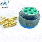 Threaded Gold Plated Copper Alloy MIL-DTL-38999 Series 3 Plug Connector Crimp 8#