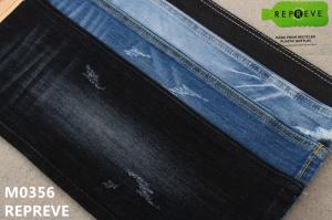 Wholesale 11 Oz Recycled Repreve Slub Stretchy Jeans Material For Man Cotton Jeans Fabric from china suppliers