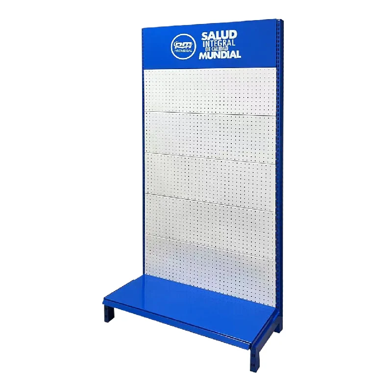 Factory custom hole back board display shelf exhibition sample display rack