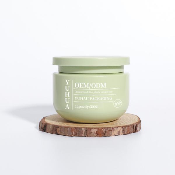 Round Empty Wide Mouth Plastic Cream Jar 300g 550g 10oz Hair Body Scrub