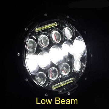 IP68 White 75W Jeep Wrangler Headlights 2pcs LED Daytime Running Light