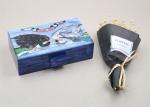 Art Gallery Style Square Clutch Bag Swan Pattern For Ladies , Personalised