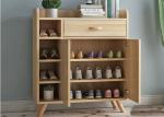 Golden Teak Color Home Shoe Storage Cabinet Eco Friendly Without Odour Smell
