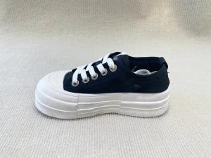 Wholesale Size 35-40 Black And White Designer Sneakers Lace Up Thick Bottom Sneakers from china suppliers