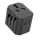 Black Electrical Plug Fast Charging Travel Adapter Full Copper With Nickel