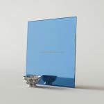 Tinted Blue Double-Coated Float Glass Silver Glass Mirror Sheet for Bathroom